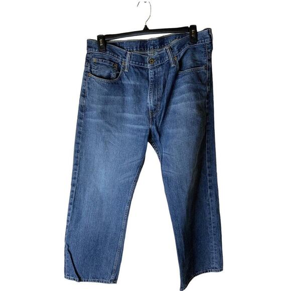 Levis 569 Jeans Men's Size 36X30 Relaxed Fit Bleu Denim - Picture 1 of 12